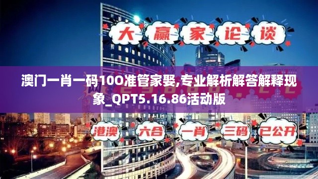 澳门一肖一码10O准管家娶,专业解析解答解释现象_QPT5.16.86活动版