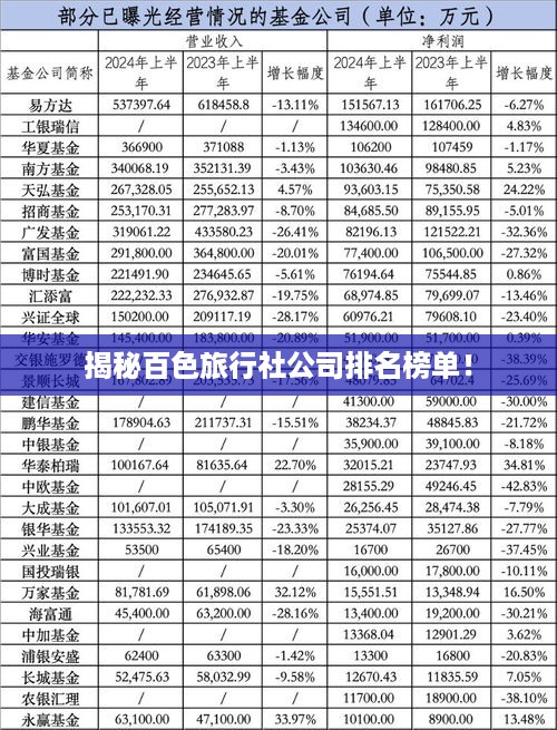 揭秘百色旅行社公司排名榜单！