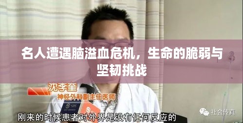 名人遭遇脑溢血危机，生命的脆弱与坚韧挑战