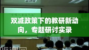 双减政策下的教研新动向，专题研讨实录